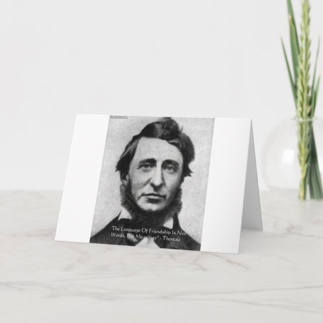 Henry David Thoreau-citat Kort (Framsida)