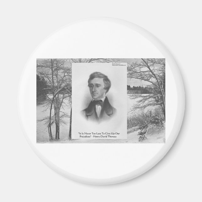 Henry David Thoreau-citat Magnet (Framsidan)