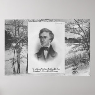 Henry David Thoreau-citat Poster
