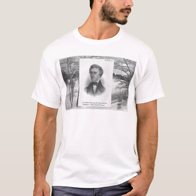 Henry David Thoreau-citat T-shirt (Framsida)