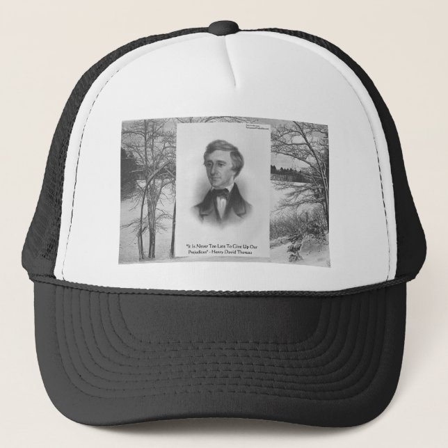 Henry David Thoreau-citat Truckerkeps (Framsida)