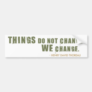 Henry David Thoreau citationstecken Bildekal