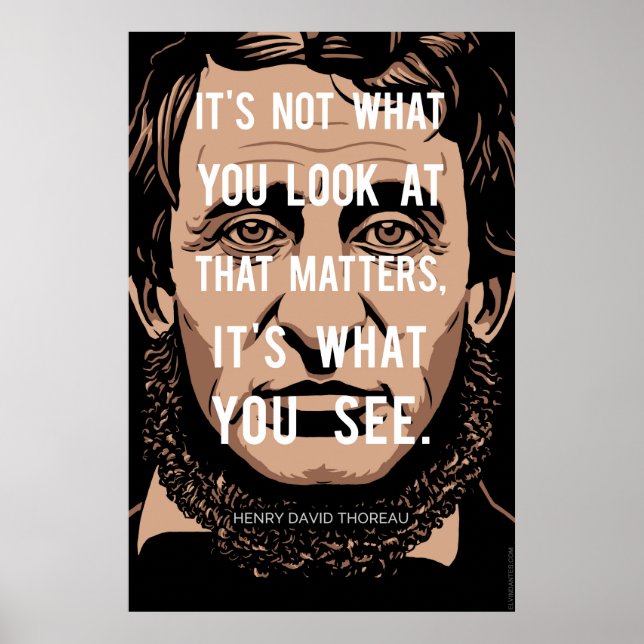 Henry David Thoreau citerar: Poster (Framsidan)