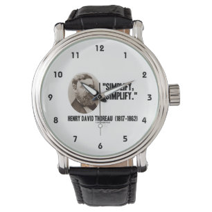 Henry David Thoreau förenklar förenklar Armbandsur