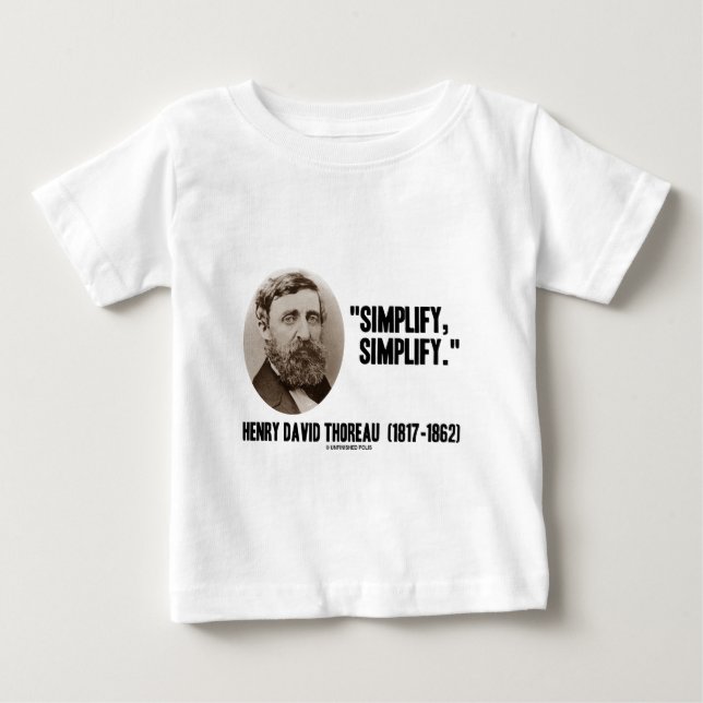 Henry David Thoreau förenklar förenklar T-shirt (Framsida)