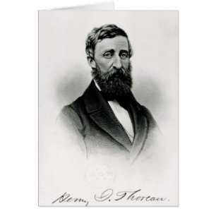 Henry David Thoreau Hälsningskort