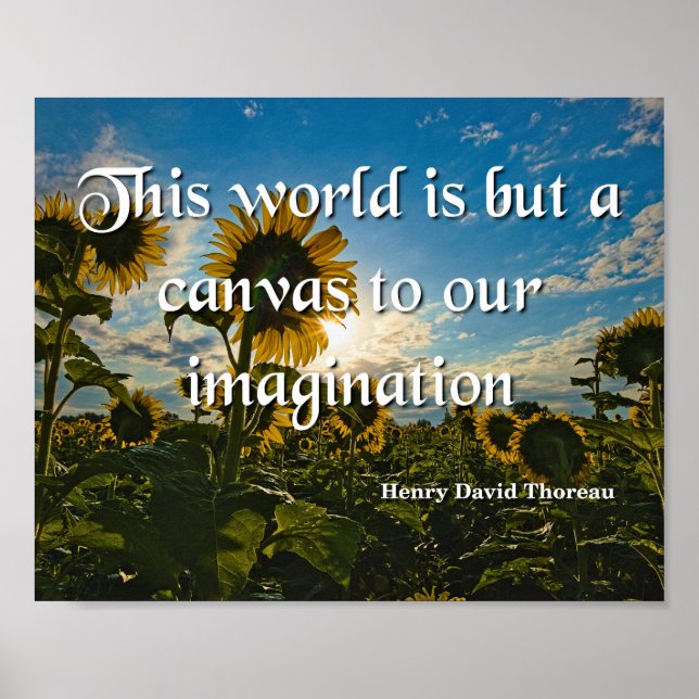 Henry David Thoreau, Imagination Poster (Framsidan)
