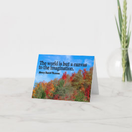 Henry David Thoreau Inspirational Quote "Canvas" Tack Kort