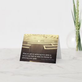 Henry David Thoreau inspirationsoffert "Become" Tack Kort