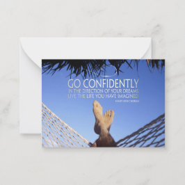 Henry David Thoreau inspirationsoffertkonfidens Anteckningskort