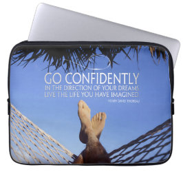 Henry David Thoreau inspirationsoffertkonfidens Laptop Fodral