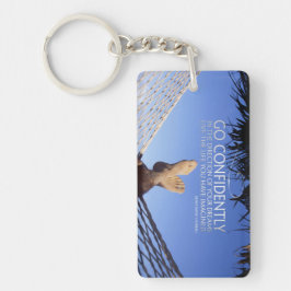 Henry David Thoreau inspirationsoffertkonfidens Nyckelring