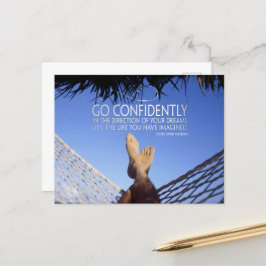 Henry David Thoreau inspirationsoffertkonfidens Vykort