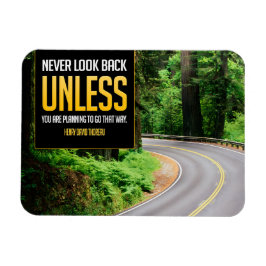 Henry David Thoreau inspirationsote Back Flexi Magnet