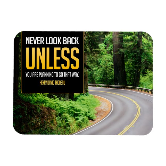 Henry David Thoreau inspirationsote Back Flexi Magnet (Horisontell)