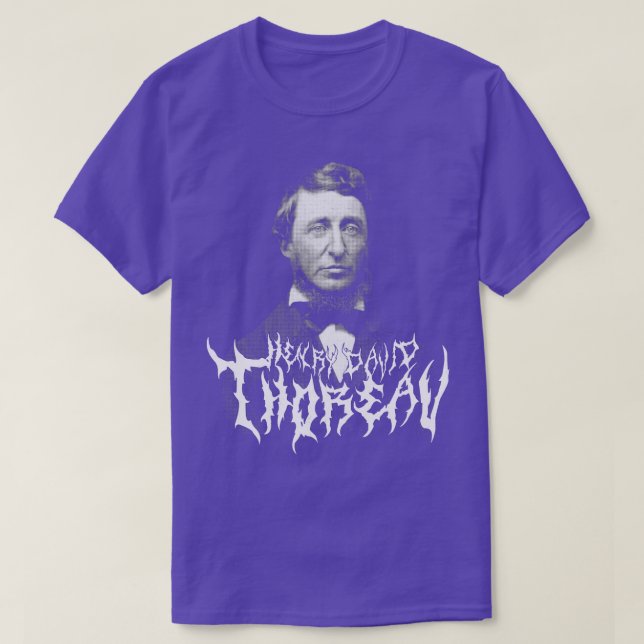 Henry David Thoreau Metall T Shirt (Design framsida)