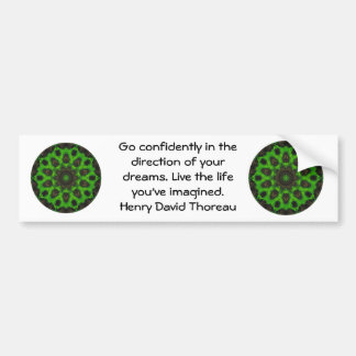 Henry David Thoreau Motivational Dream Quotation Bildekal