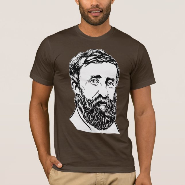 Henry David Thoreau porträtt T Shirt (Framsida)