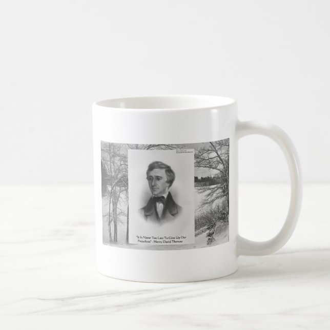 Henry David Thoreau Quote Kaffemugg (Höger)