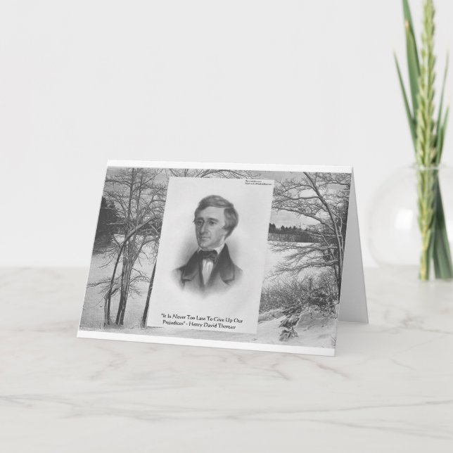 Henry David Thoreau Quote Kort (Framsida)