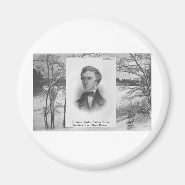 Henry David Thoreau Quote Magnet (Framsidan)