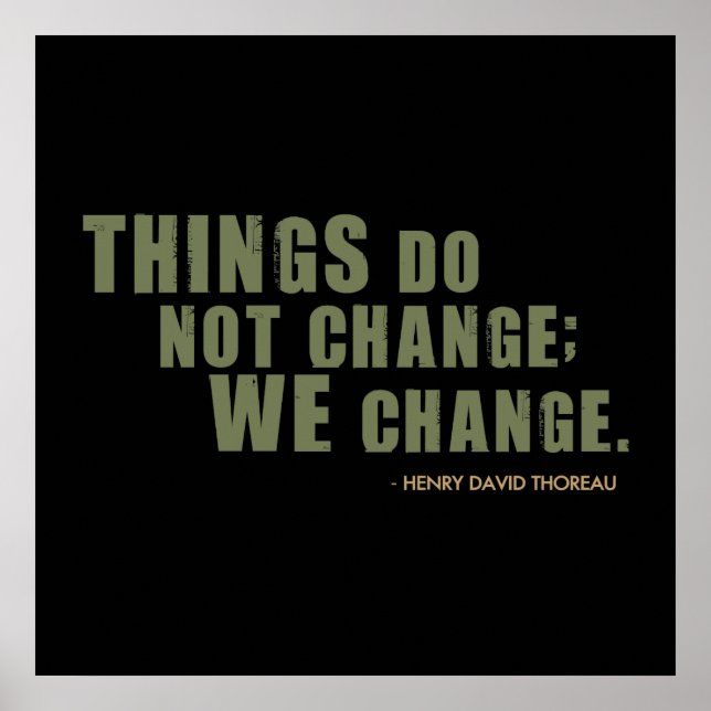 Henry David Thoreau Quote Poster (Framsidan)