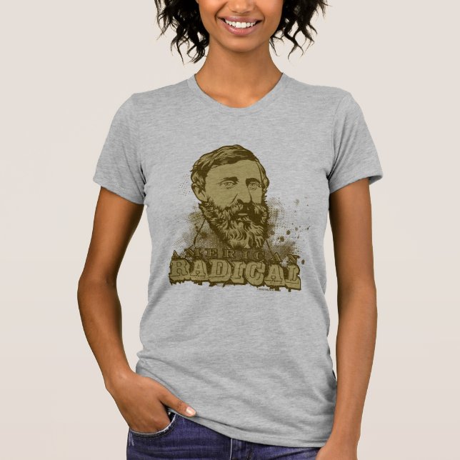 Henry David Thoreau T-tröja Tee (Framsida)