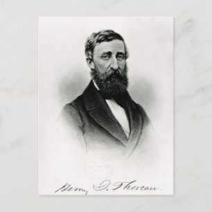 Henry David Thoreau Vykort
