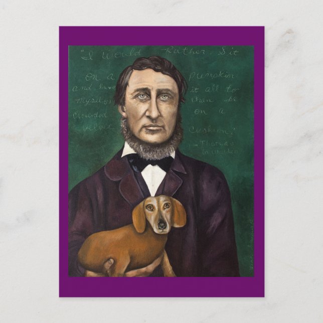 Henry David Thoreau Vykort (Framsida)