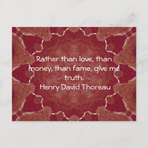 Henry David Thoreau Wisdom Quotation Say Vykort