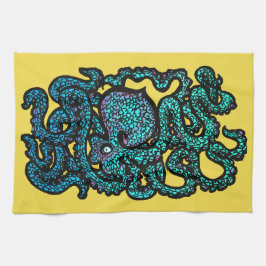 Henry den lyckliga bläckfisken kökshandduk