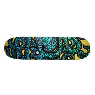 Henry den lyckliga bläckfiskskateboarden mini skateboard bräda 18,5 cm
