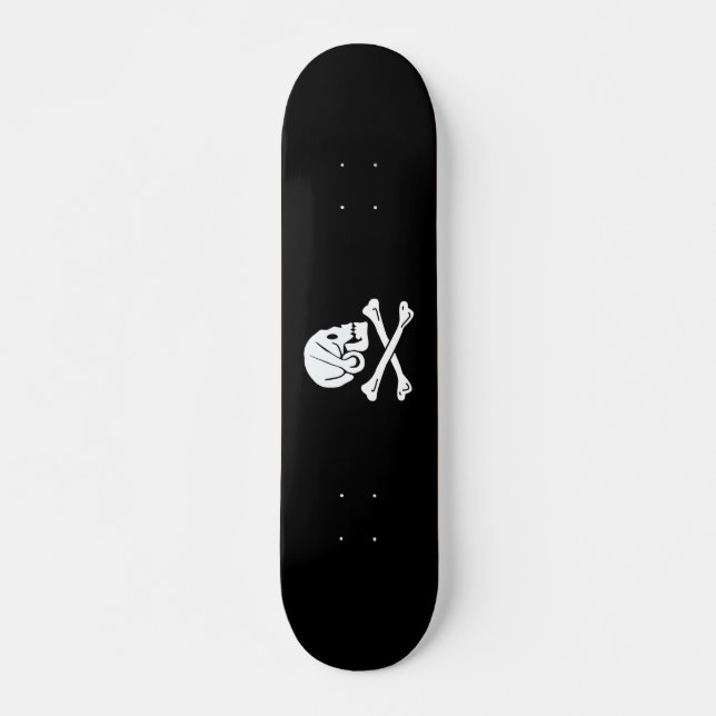 Henry Every Flagga Piratflagga Mini Skateboard Bräda 18,5 Cm (Framsida)