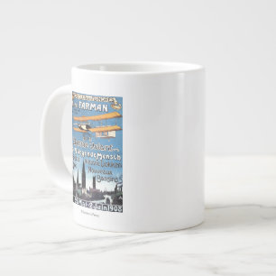 Henry Farman Poster den flygande mannen Promo Jumbo Mugg
