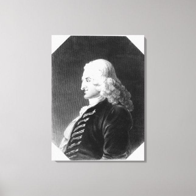 Henry Fielding graverad av Samuel Freeman Canvastryck (Framsida)