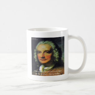 Henry Fielding "Om pengar är din Gud" Kaffemugg
