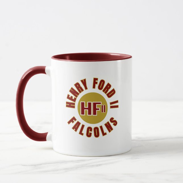 Henry Ford II High School (Michigan) Coffee Mug Mugg (Vänster)