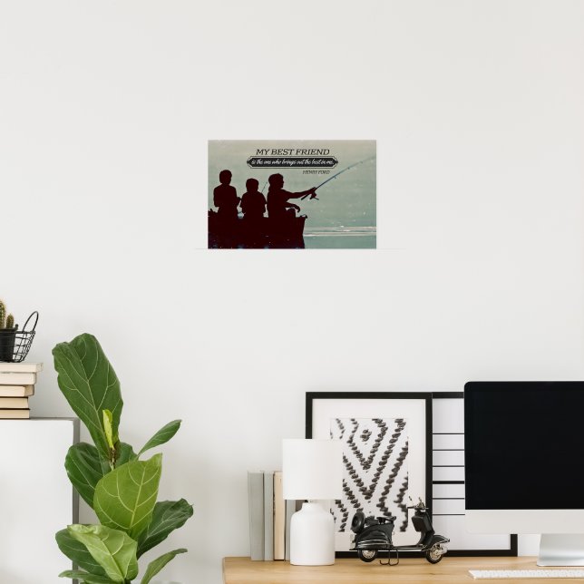 Henry Ford Inspirational Quote "Best kompis" Poster (Hemmakontoret)