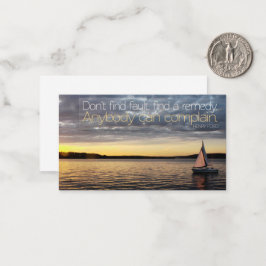 Henry Ford Inspirational Quote "Hitta en lösning" Anteckningskort