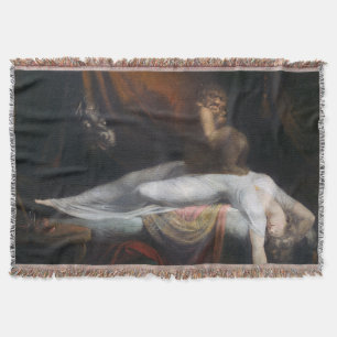 Henry Fuseli Gothic Macabre Mörk Art Filt