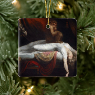 Henry Fuseli Gothic Macabre Mörk Art Julgransprydnad Keramik