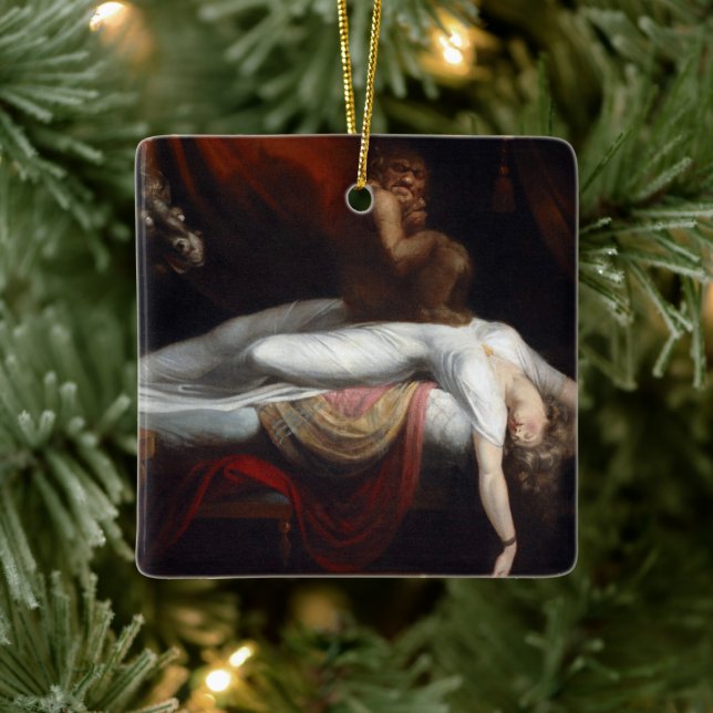 Henry Fuseli Gothic Macabre Mörk Art Julgransprydnad Keramik (Träd)