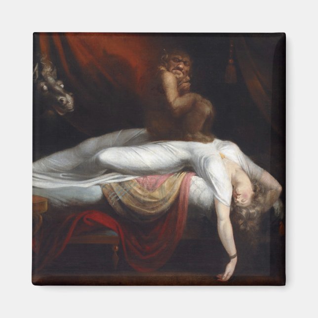 Henry Fuseli Gothic Macabre Mörk Art Magnet (Framsidan)