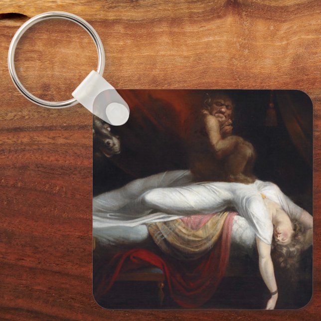 Henry Fuseli Gothic Macabre Mörk Art Nyckelring (Framsida)