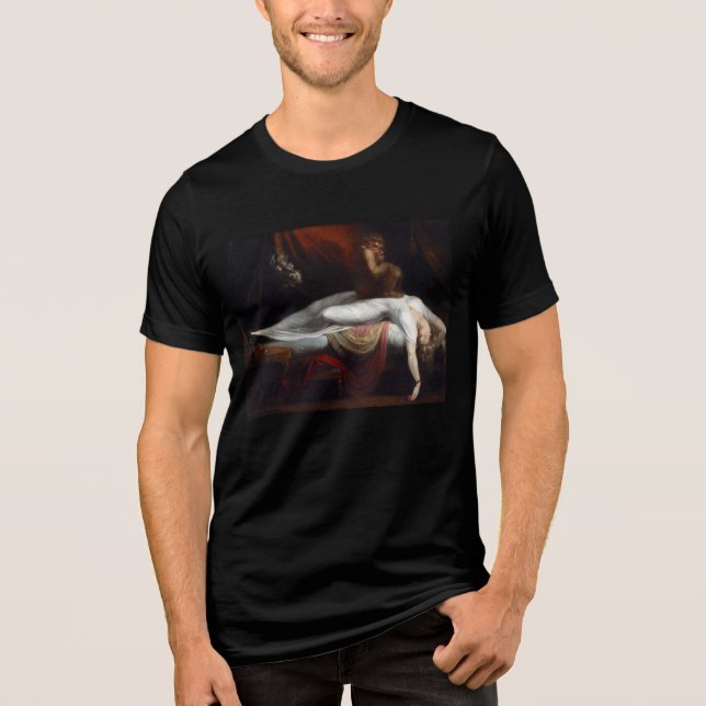 Henry Fuseli Gothic Macabre Mörk Art T Shirt (Framsida)