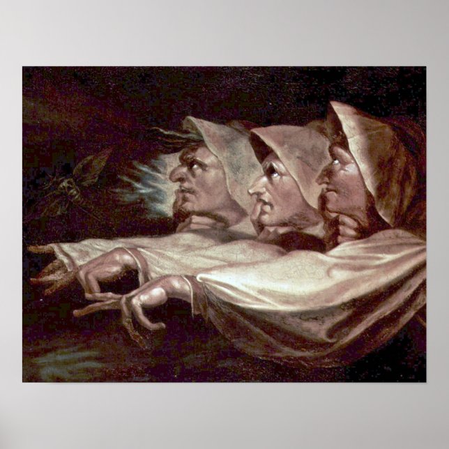 Henry Fuseli har tre vittnen Poster (Framsidan)