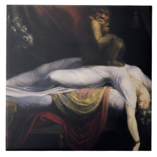 Henry Fuseli - mardrömmen Kakelplatta
