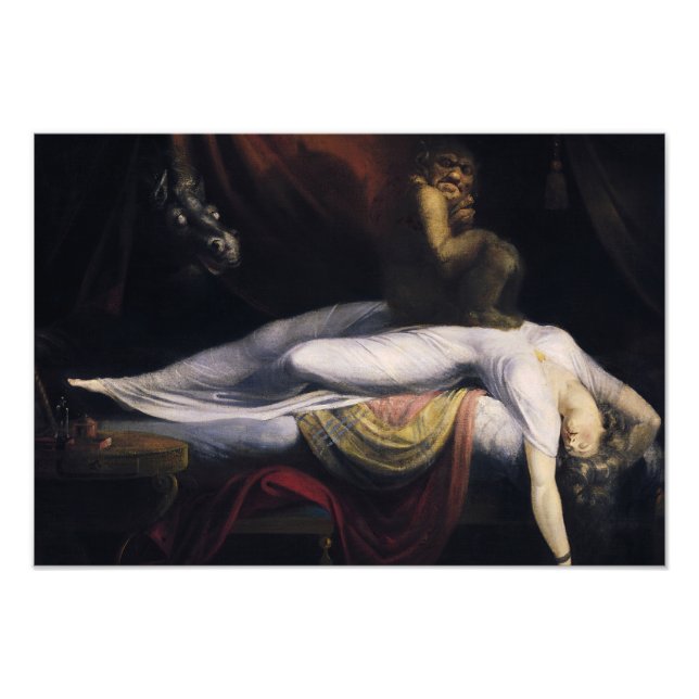 Henry Fuseli - Nightmare Fototryck (Framsidan)