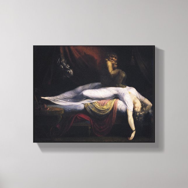 Henry Fuseli, Nightmare Painting Canvas Art (Framsida)