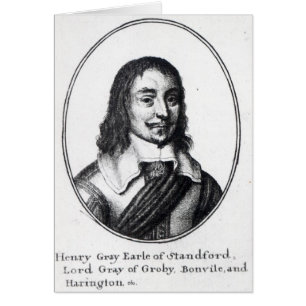 Henry grå färg, 1st Earl Stamford Hälsningskort